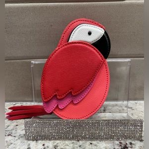 Kate Spade Talk the Talk parrot coin purse